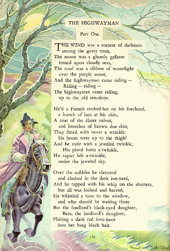 Highwayman Poem